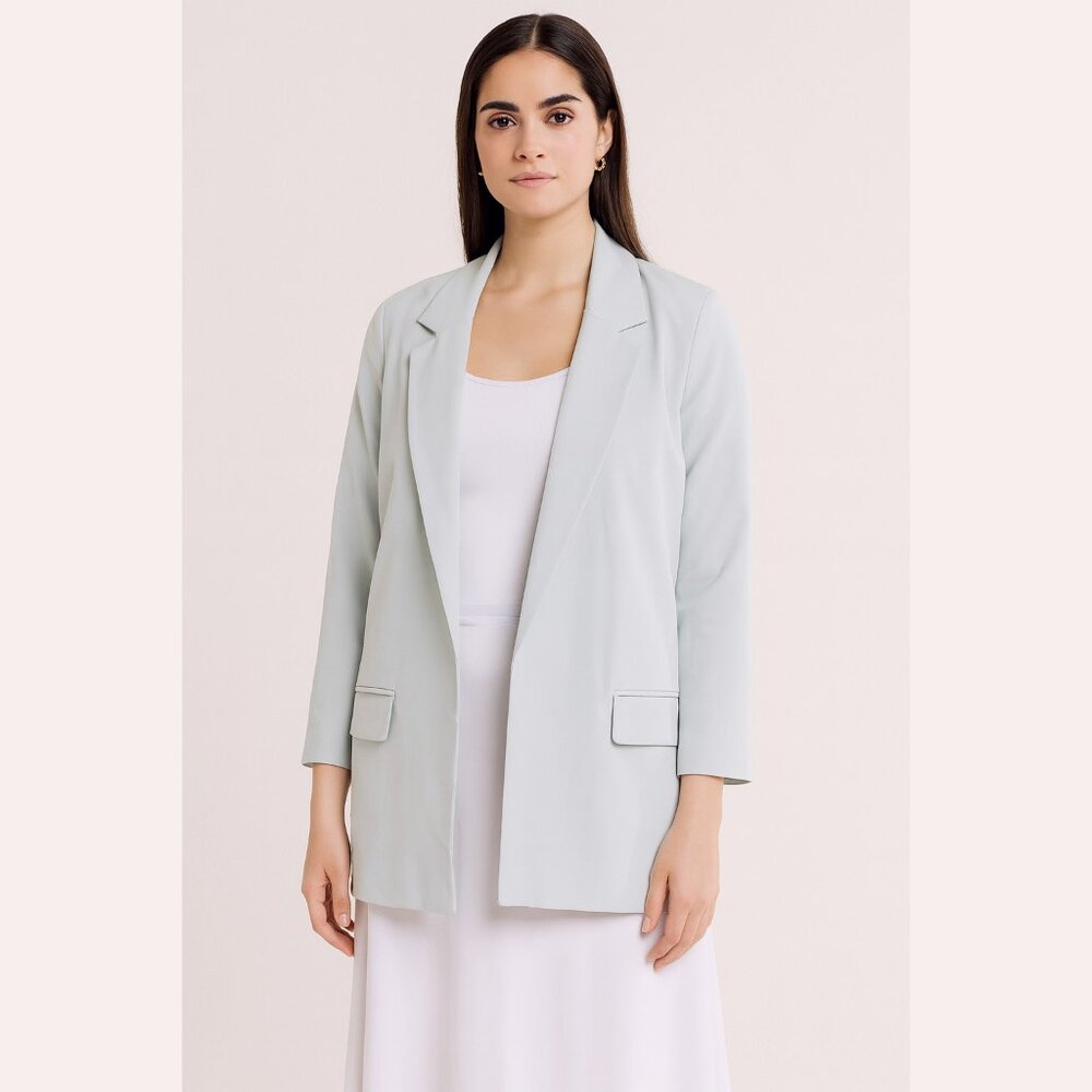 NEW AllSaints - Size 6, Women's Aleida Jersey Blazer - Mint Green
